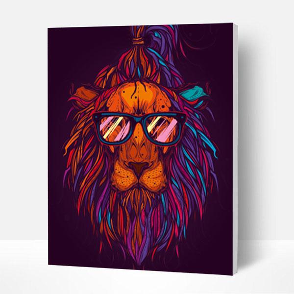 Paint by Numbers Kit - The Hipster Lion Deco26