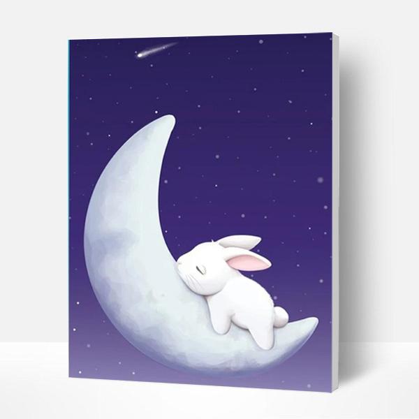 Paint by Numbers Kit for Kids-  Rabbit on the Moon Deco26
