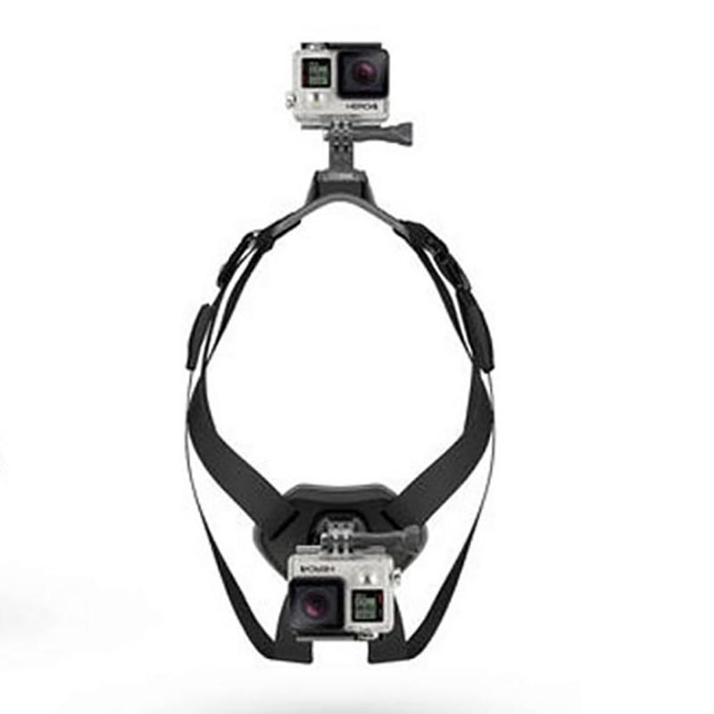 Adjustable Elastic Pet Harness with Back Mount Fetch For GoPro Action Camera