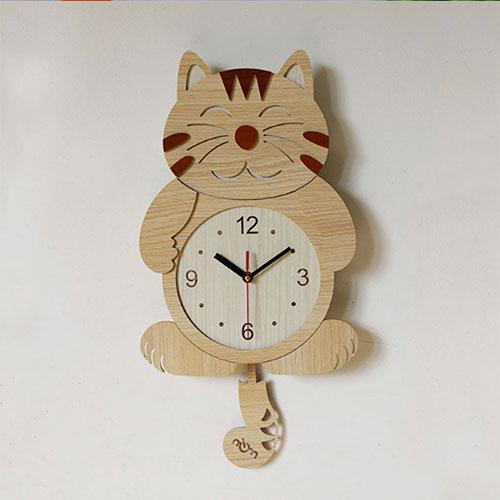 Cute Creative Cat Wall Clock