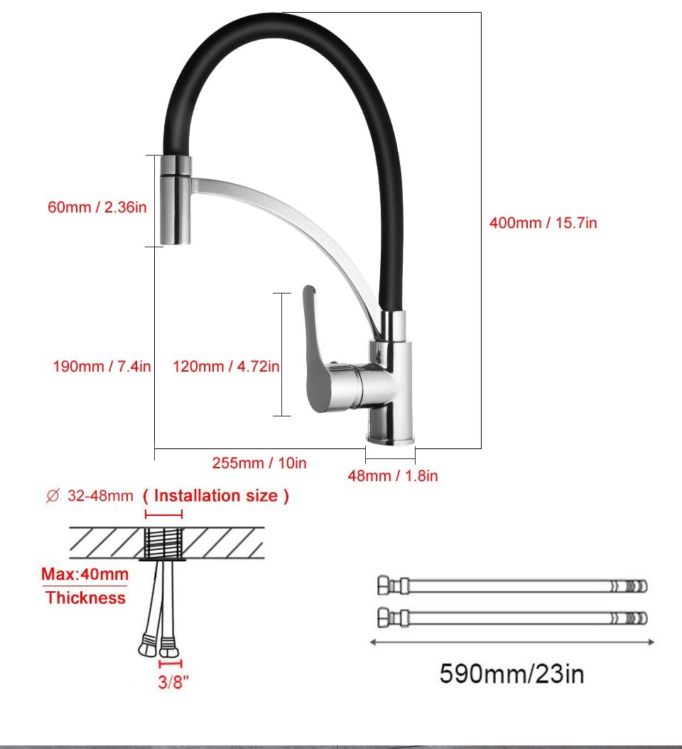 Lodge - Rotating Flexible Kitchen Faucet